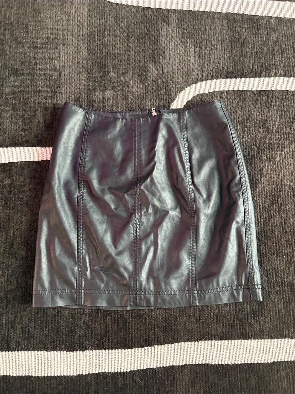 Free people Faux Leather Mini Skirt